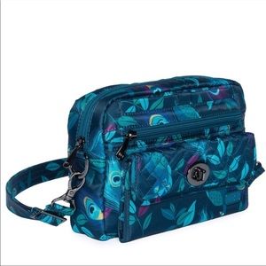 Lug Peacock Print Crossbody/Pouch Wristlit